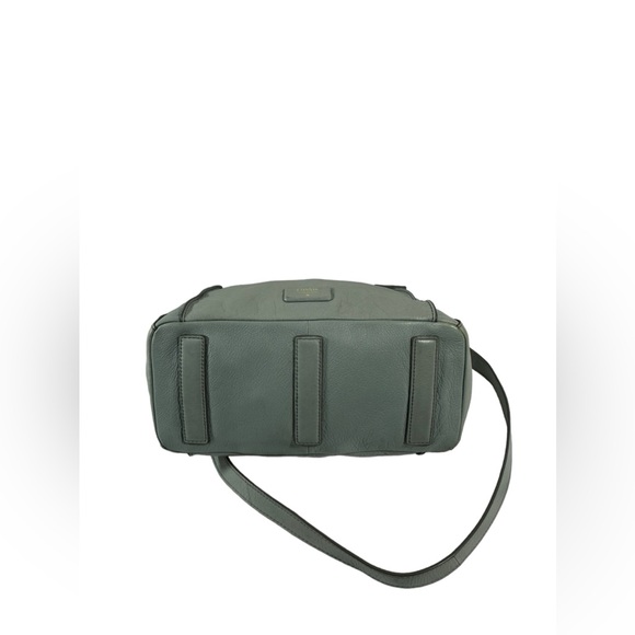 Genuine vintage FOSSIL sky blue leather tote bag with shoulder strap - Picture 9 of 13